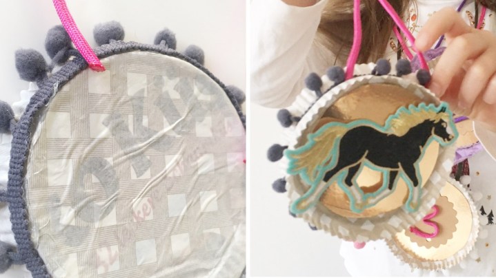 Das Besondere an den Medaillen sind die Pferde Bügelpatches auf der Rückseite. Ein tolles Mitgebsel für die kleinen Partygäste.