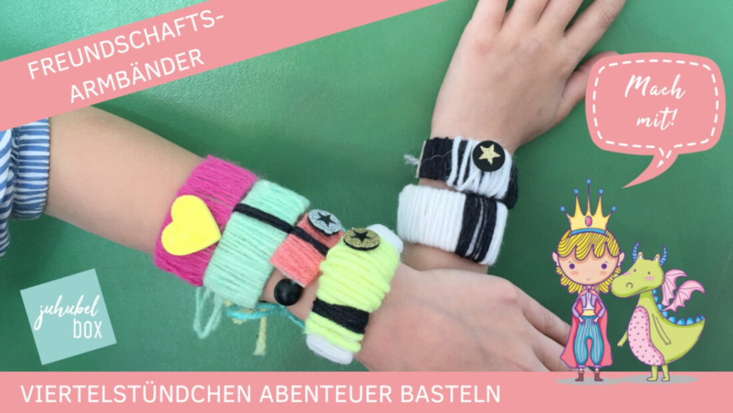 Bunte Freundschafts-Armbänder erhalten die Freundschaft