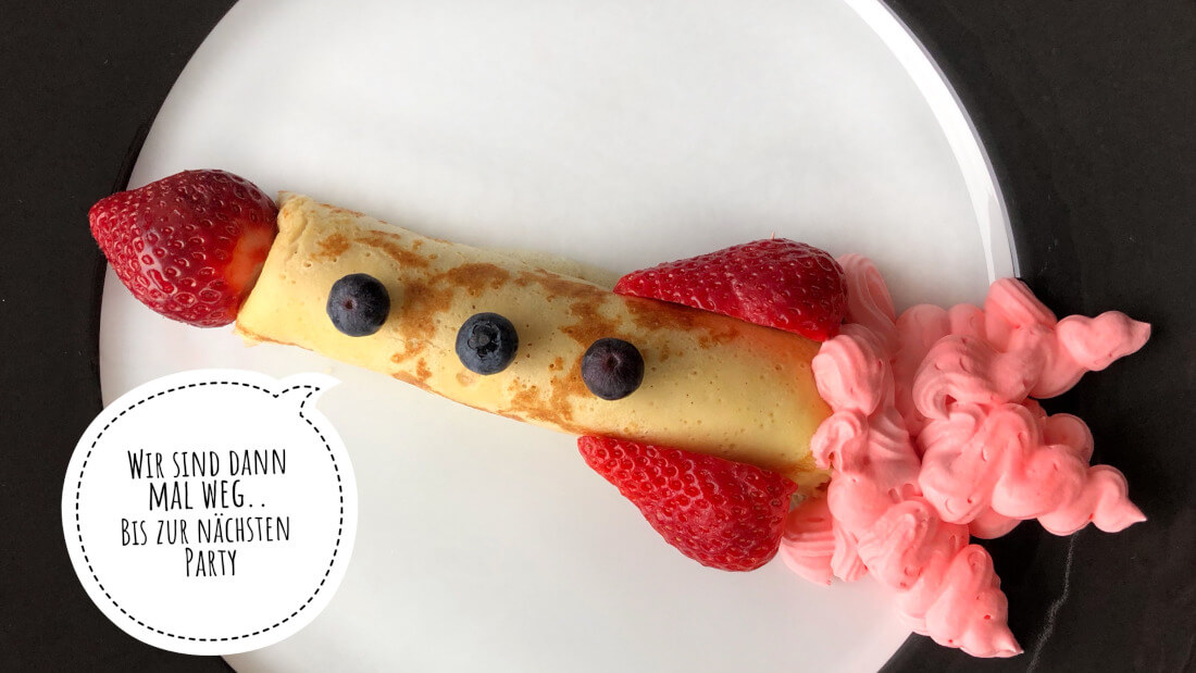 Weltraum Pfannkuchen Rakete