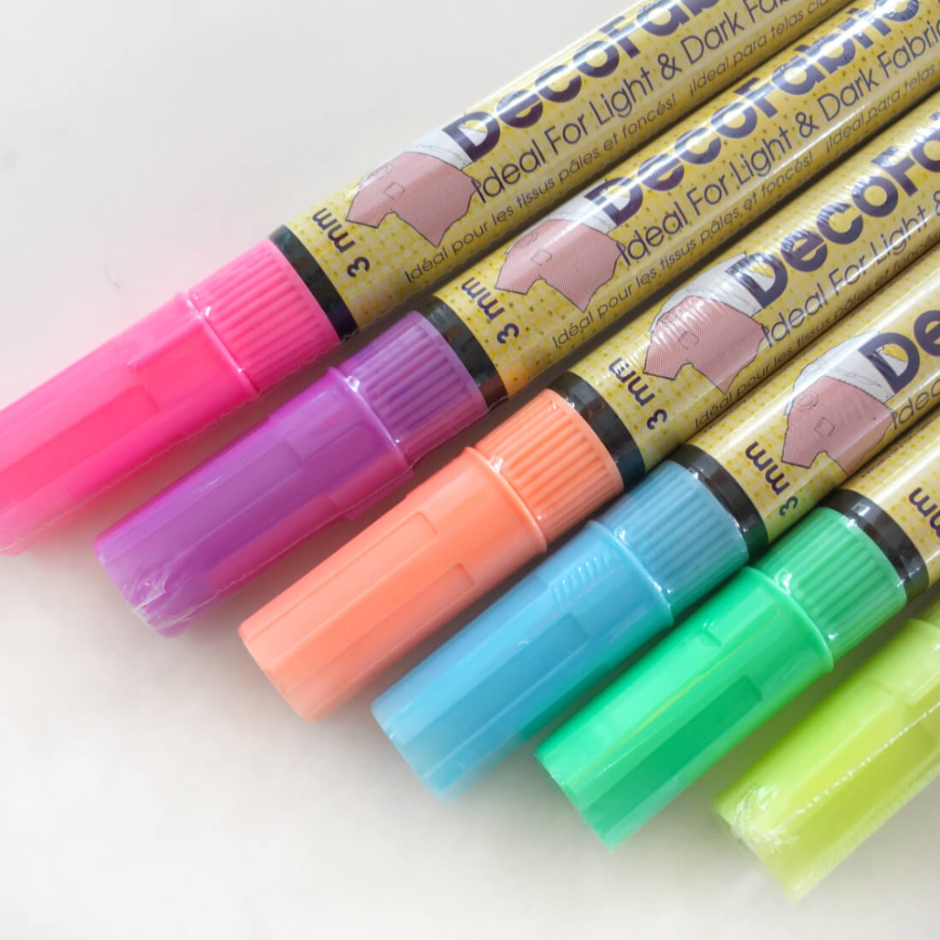 Textilstifte zur Gestaltung der Piraten-Masken eurer Piraten-Schatzsuche